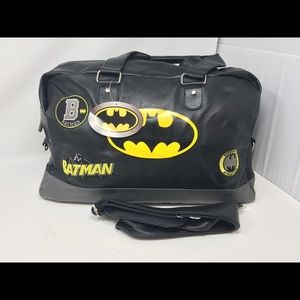 Batman Varsity Duffel Bag Vegan Leather